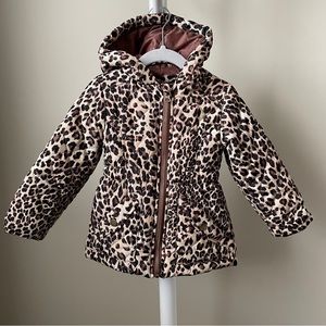 Me Jane Mini Leopard Print Toddler Lightweight Coat 2T
